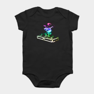 HOUSE CAT (Rainbow DJ Kitty) Baby Bodysuit